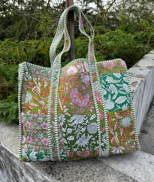 Marlee Quilted Floral Bag Totw