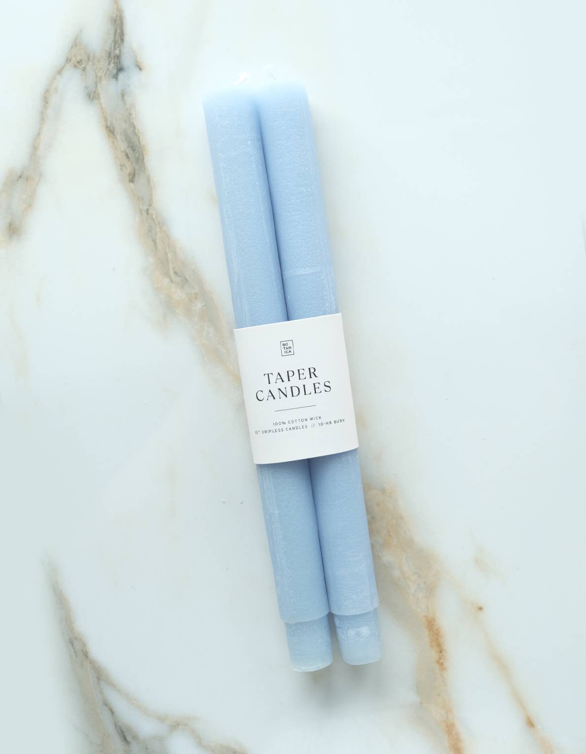 Taper Candle Pair, Cornflower Blue