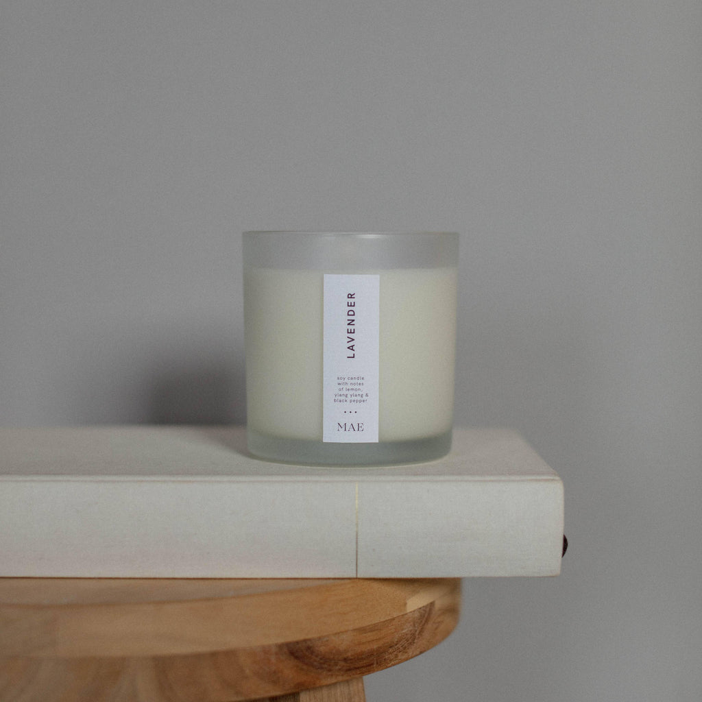 Lavender Candle - 100% Soy and Essential Oils (Hand Poured)