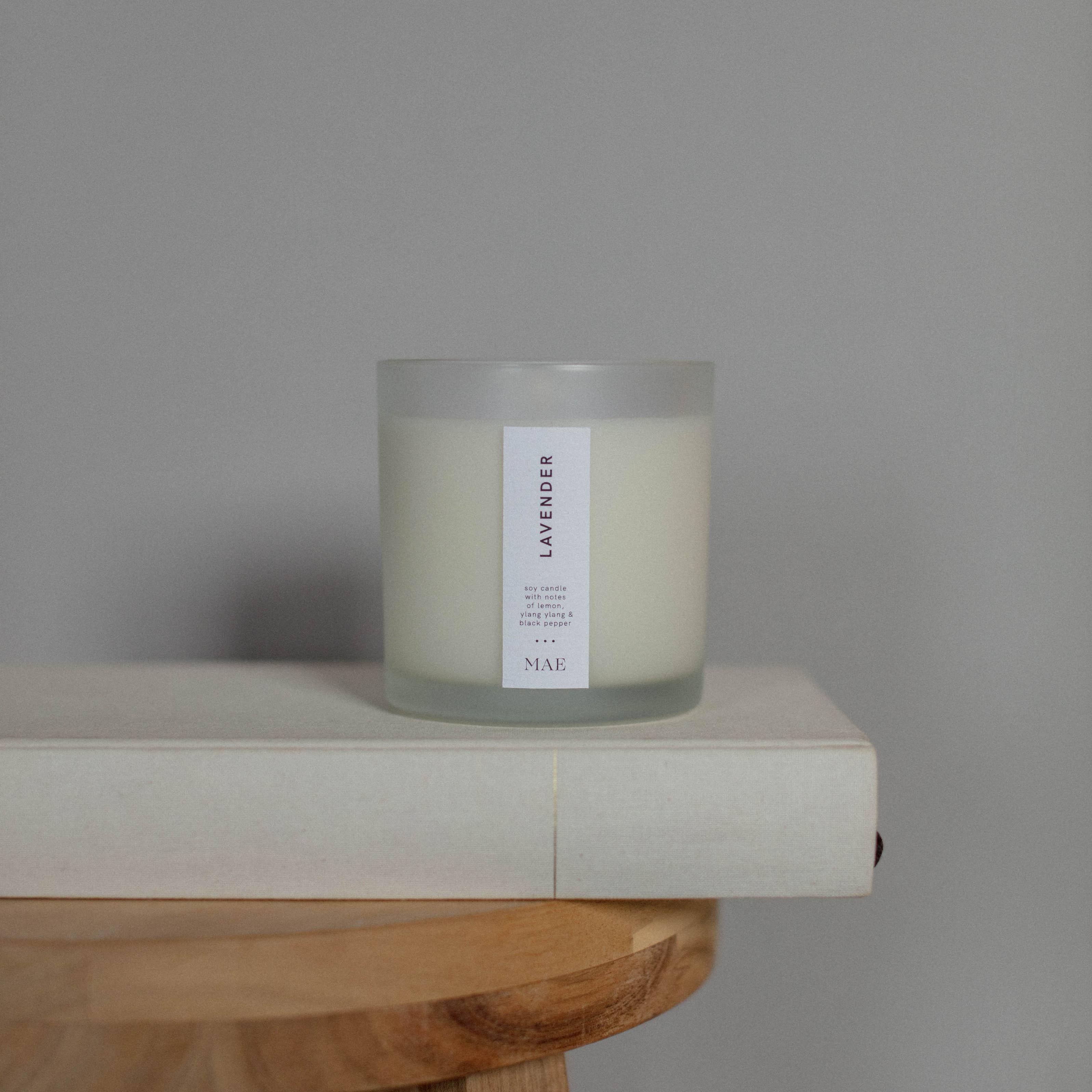 Lavender Candle - 100% Soy and Essential Oils (Hand Poured)
