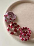Valentine's Day Seamless Hair Ties (Set of 6)