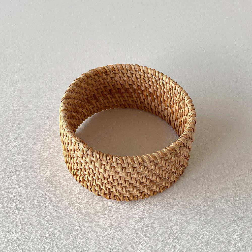 Vintage Straw Braided Round Bracelets DP25B587