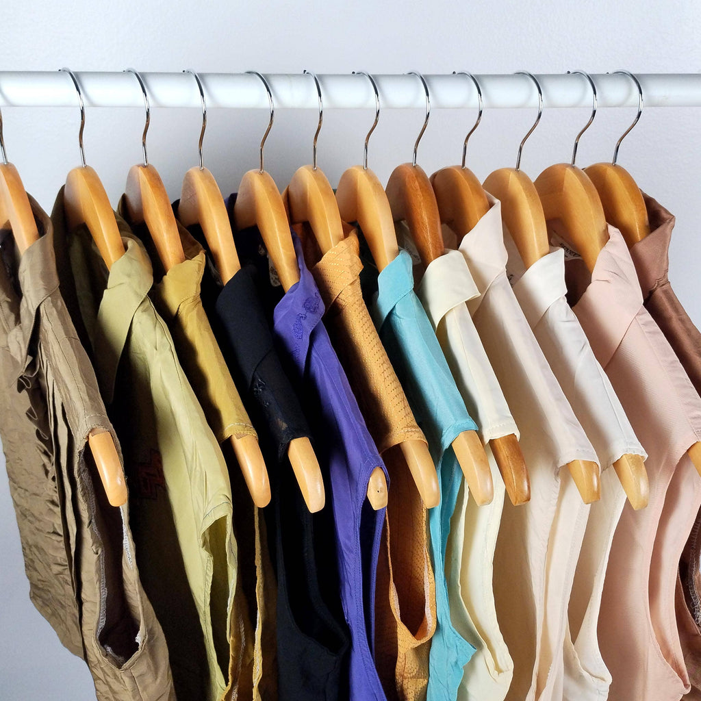 Reworked Sleeveless Button-Up Cropped Blouse - SOLID COLORS