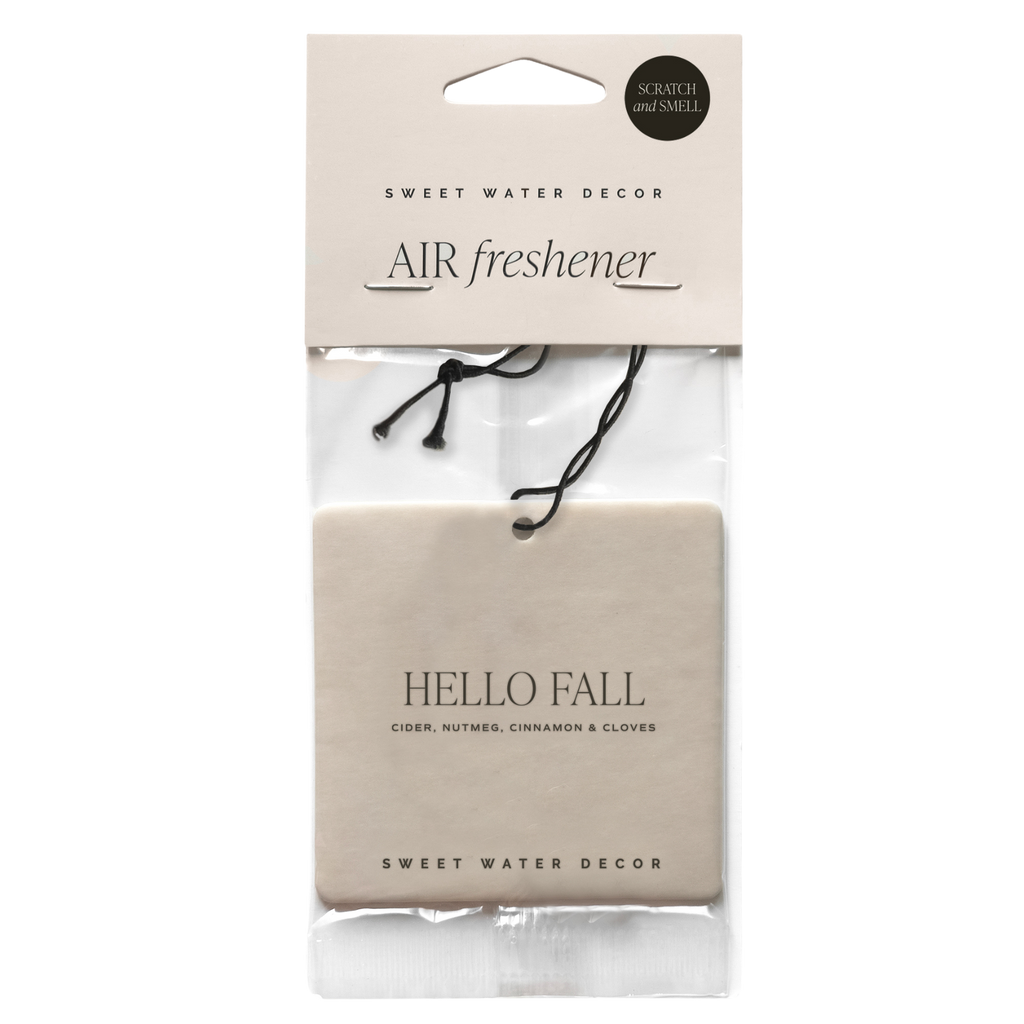 Hello Fall Hanging Air Freshener - Home Decor & Gifts