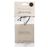 Hello Fall Hanging Air Freshener - Home Decor & Gifts