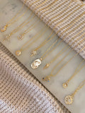 Cross Charm Pendant Glass Gold Plated 18k Gold Filled Chain