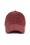 FWCAP114 - Solid Corduroy Fall Winter Baseball Hat