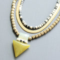 Triple strand ArtDeco necklace