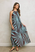 Malta Beaded Halter Dress