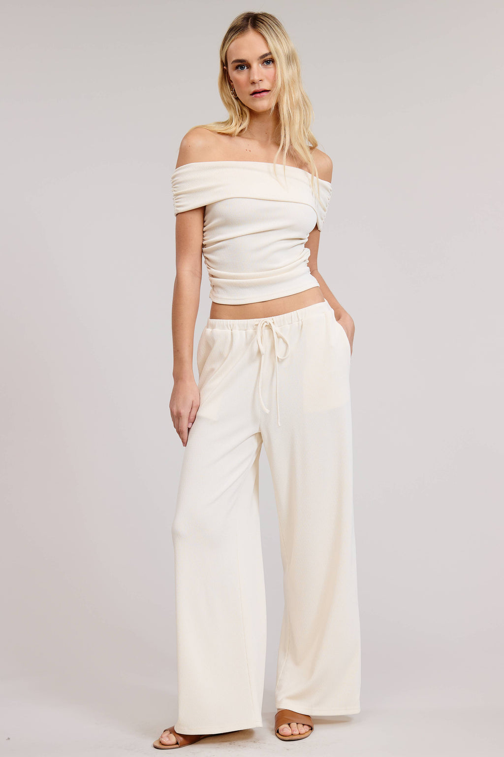 Adjustable Drawstring Relaxed Pants