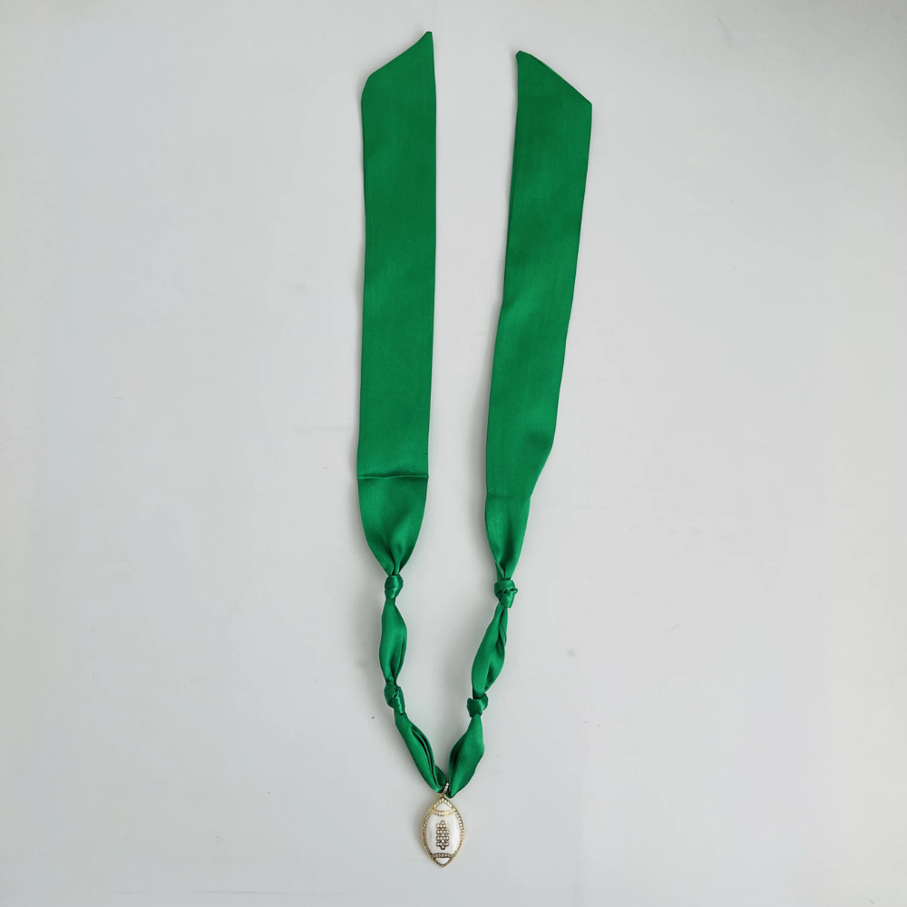 Game Day Scarf Necklace – Solid Colors- CLEARANCE