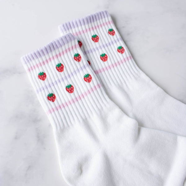 Strawberry Crew Socks