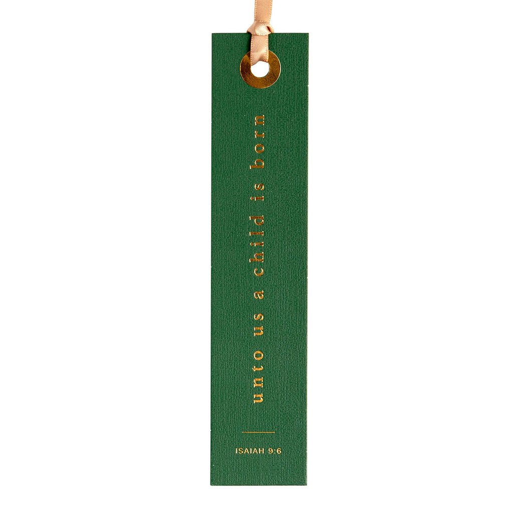 Unto Us A Child Is Born Scripture Bookmark