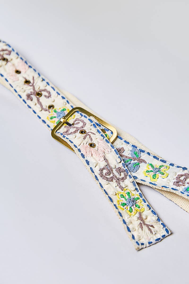 Marigold Embroidered Belt
