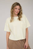 WASHED RIBBED SHORT SLEEVE TEE WITH POCKET (PRE-ORDER)