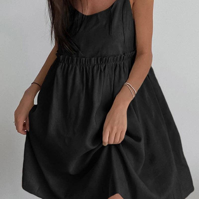 Tie-Strap Casual Dress