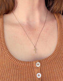 Textured Cross Necklace