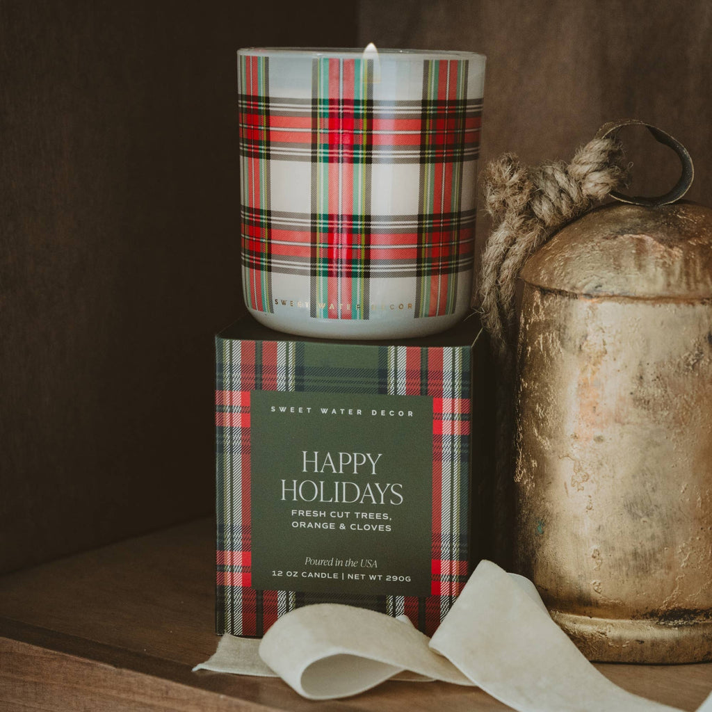 Happy Holidays 12oz Soy Candle