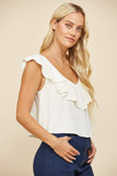 Ruffled Crop Blouse