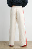 Striped Wide-Leg Drawstring Track Pants - BMP8039