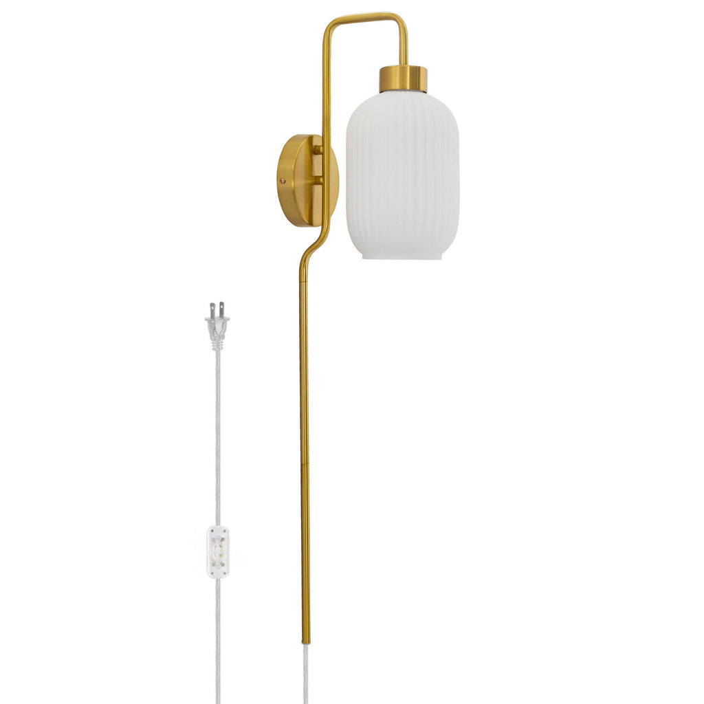 32"H Davia Retro Wall Sconce Pink, White, Smoke, or Green