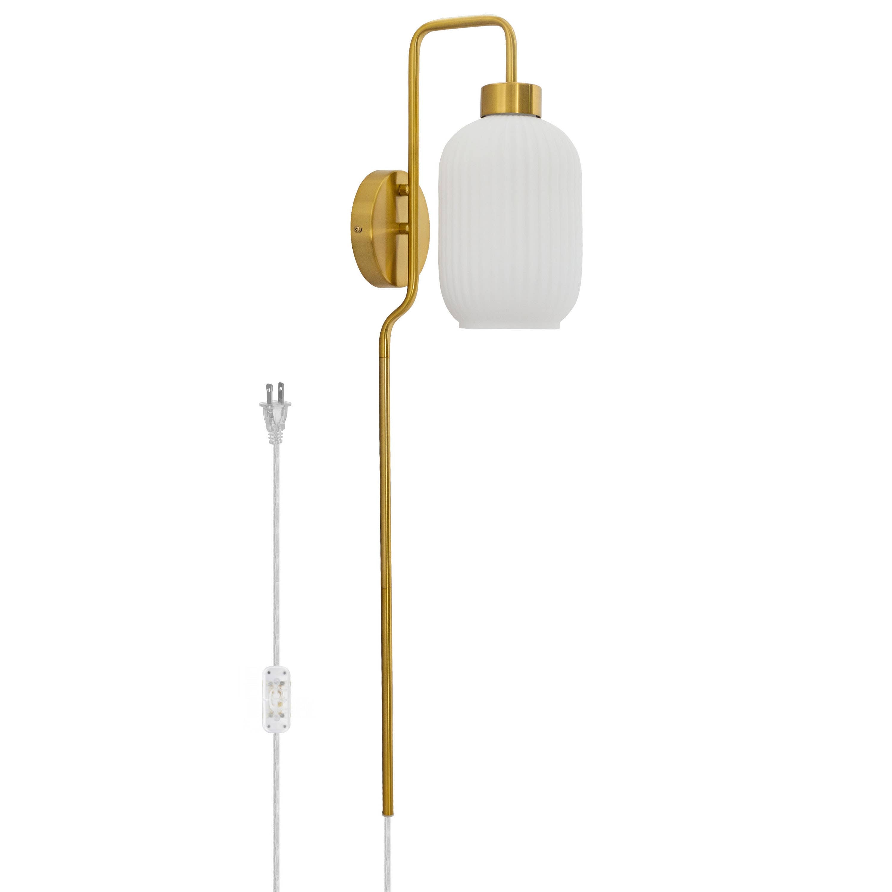 32"H Davia Retro Wall Sconce Pink, White, Smoke, or Green