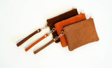 Genuine Suede Wristlet Pouch