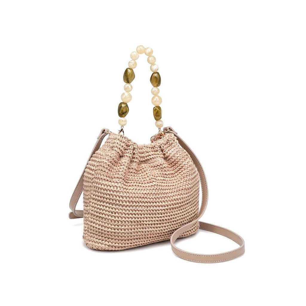 Emery Beaded Handle Crossbody Bag