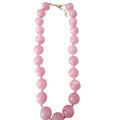 Mabry Chunky Beaded Necklace- Light Pink