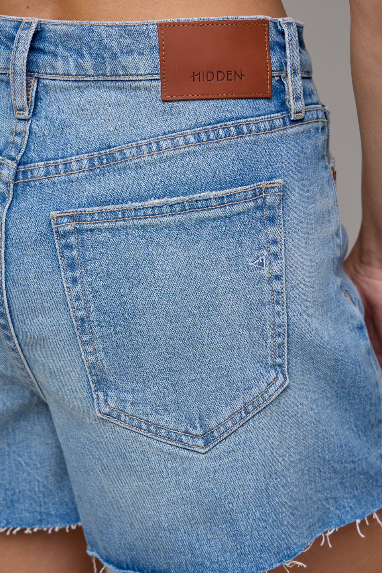 Medium Wash Classic 4in A Line Shorts