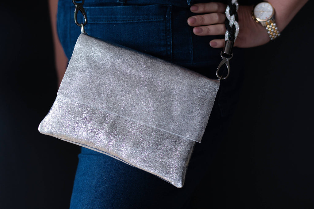 Trio Italian Leather Crossbody, Shoulder & Clutch Bag