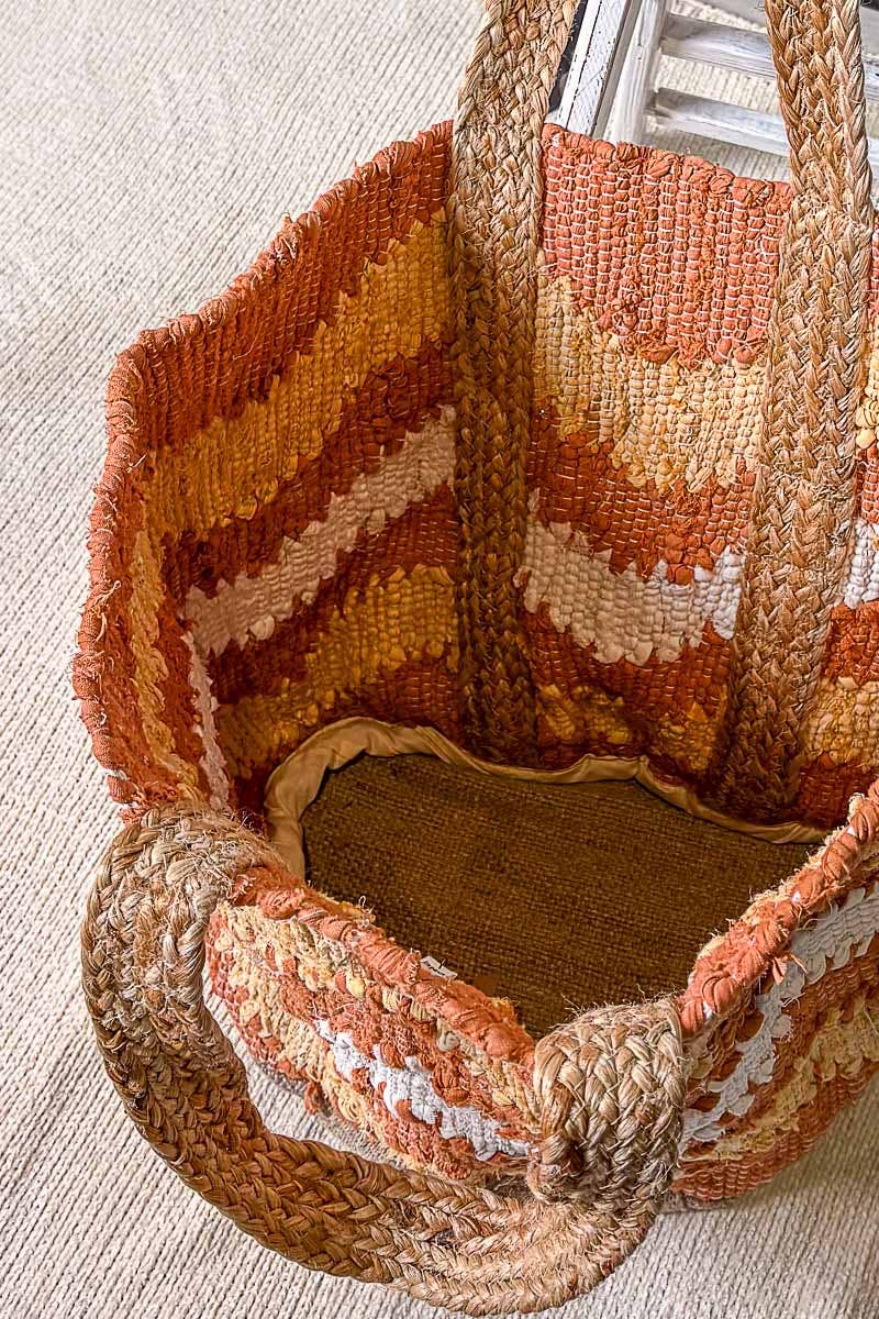 Beach Letter Woven Braided Tote Bag