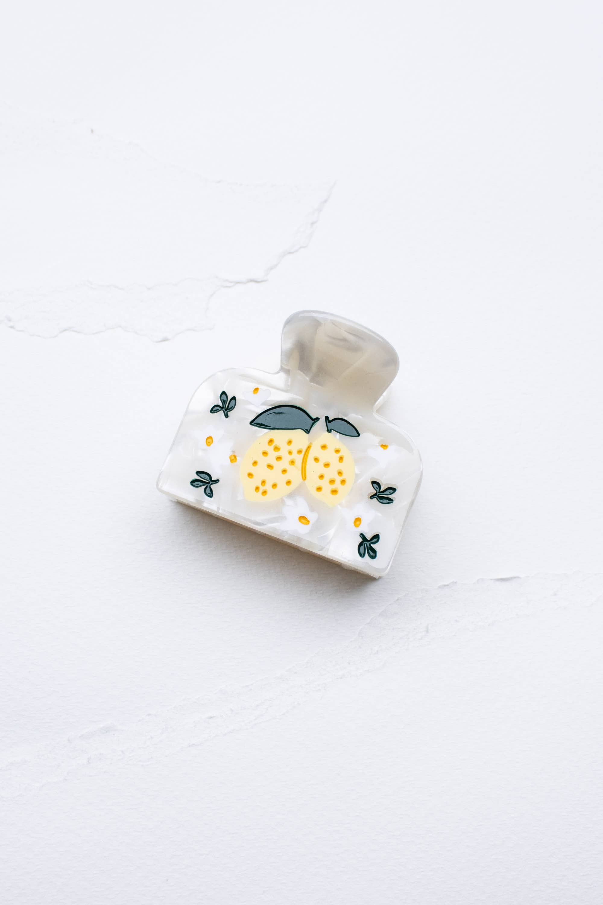Lemon Tree in Bloom Hair Claw Clip