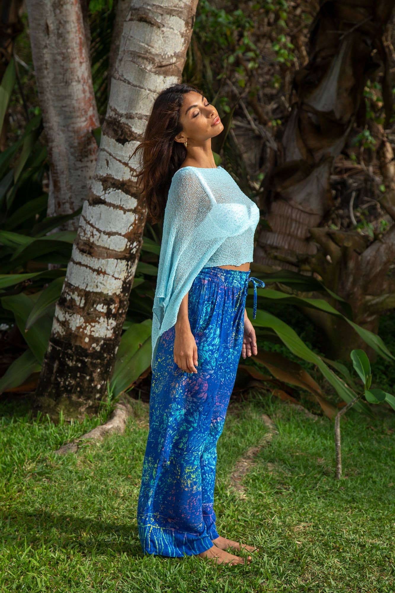Summer Sheer Shrug Knit Poncho Shawl- Boho Beach Cover Up fo