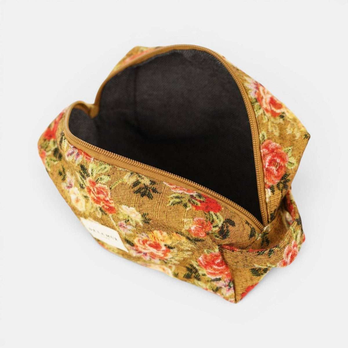 Esme Floral Jacquard Squared Makeup Bag