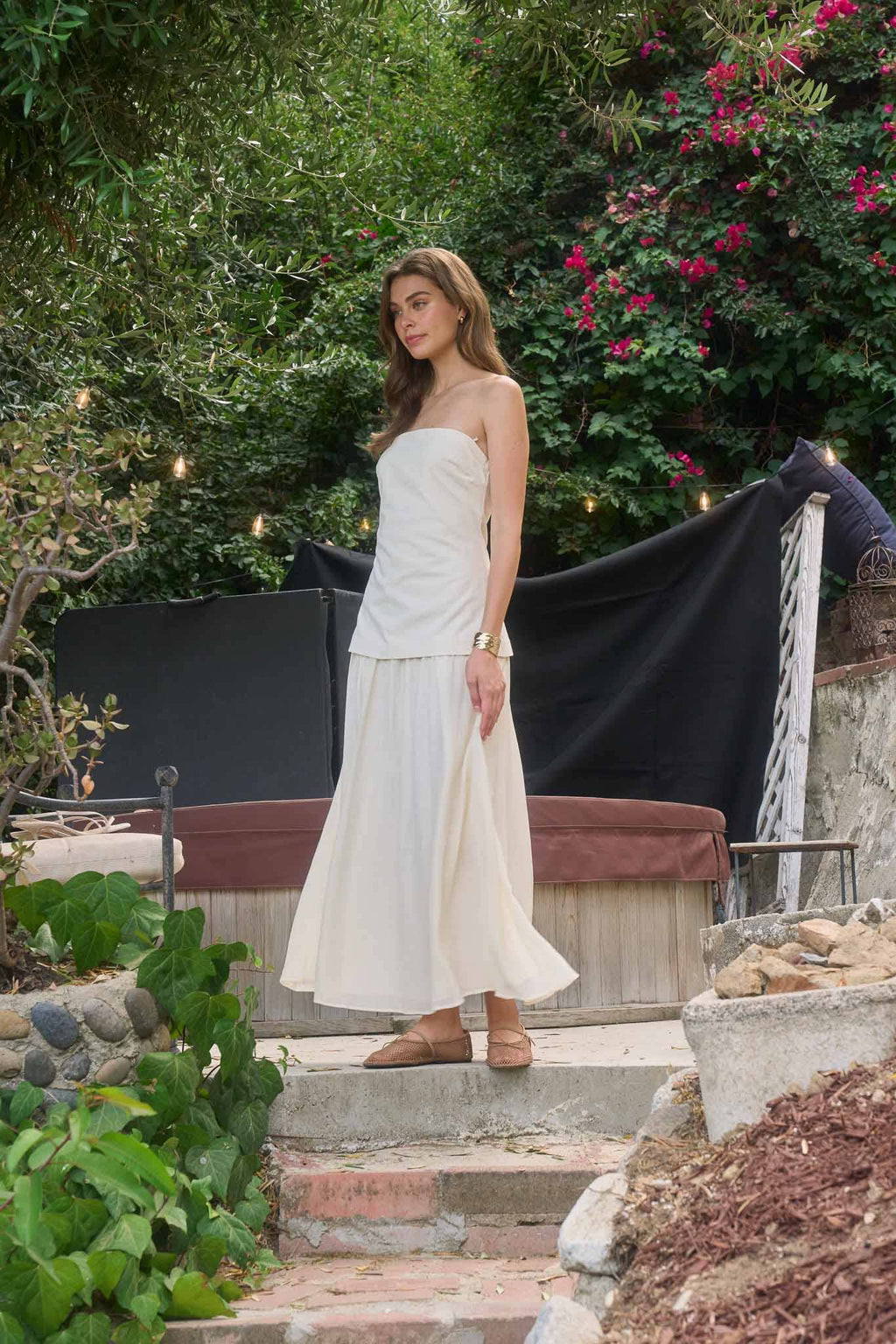 Brynn Tube Top Longline Midi Dress