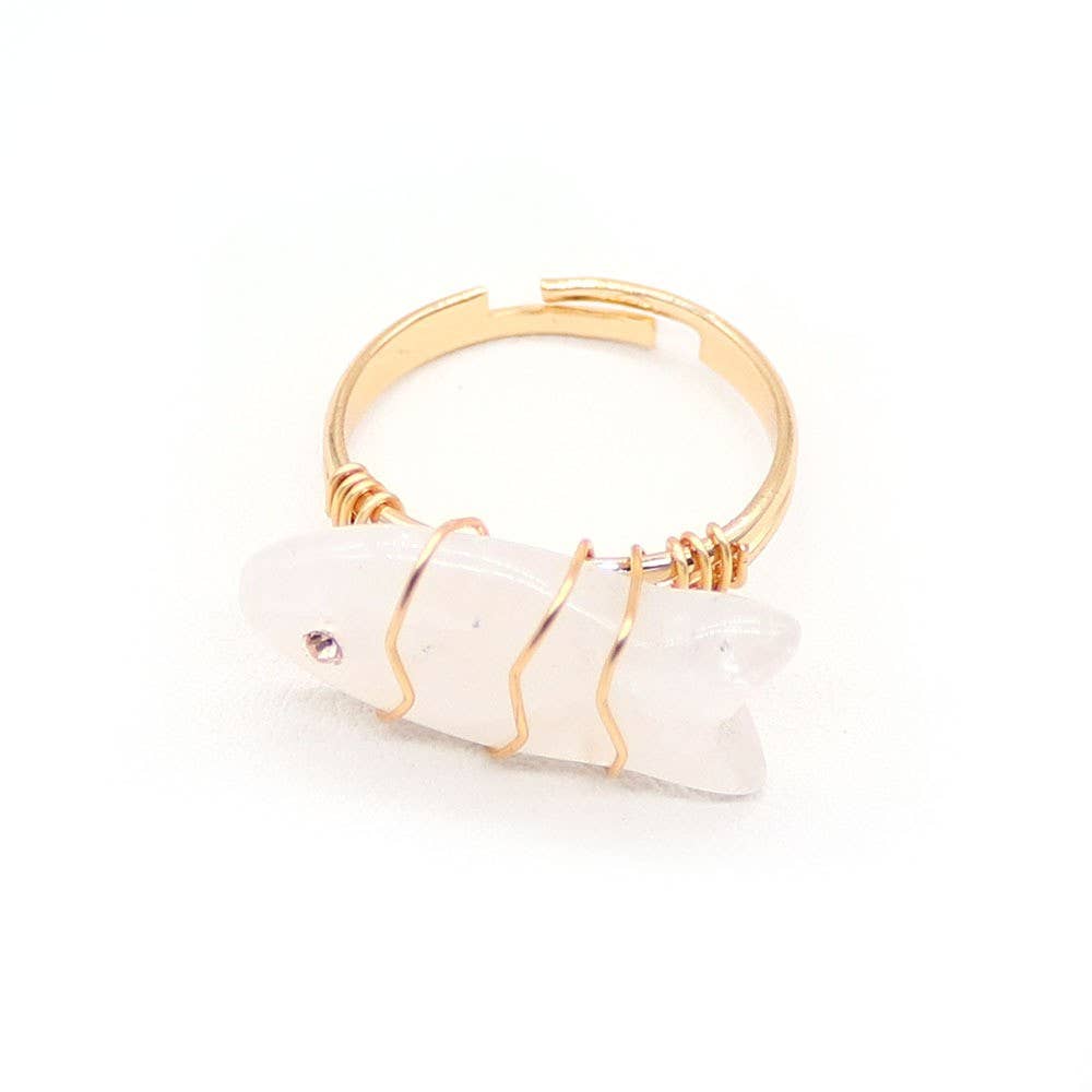 18K STAINLESS STEEL TARNISH FREE STONE RING
