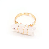 18K STAINLESS STEEL TARNISH FREE STONE RING