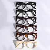 Wide Frame Glitter Side Fashion Reading Glasses