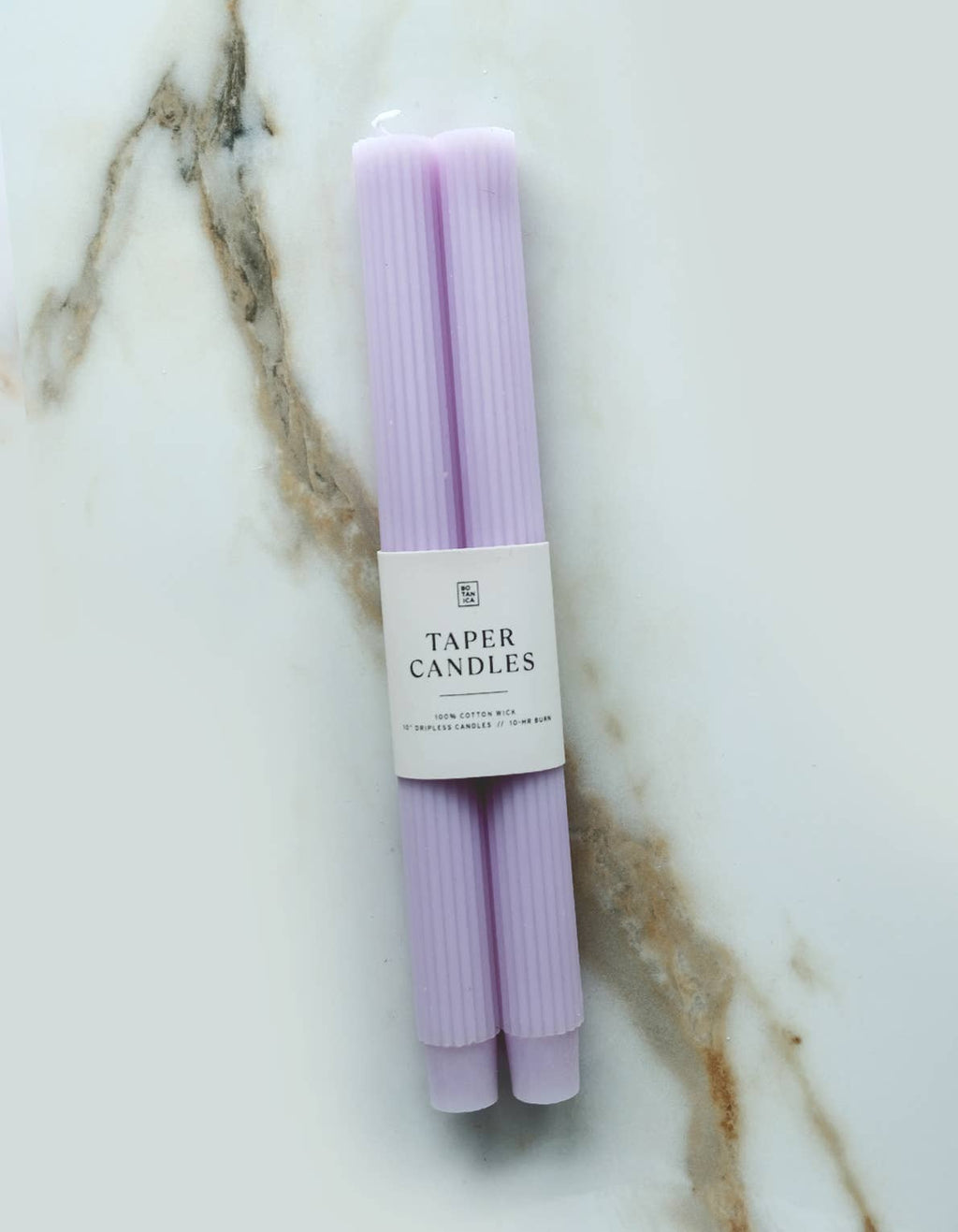 Taper Candle Pair, Lavender