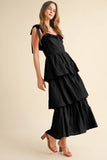 TIERED RUFFLE MAXI DRESS