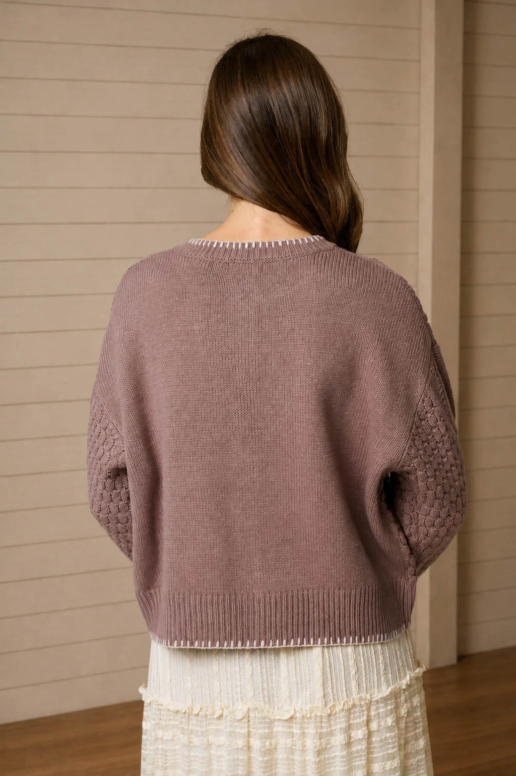 Wildflower Bloom Cable Knit Cardigan
