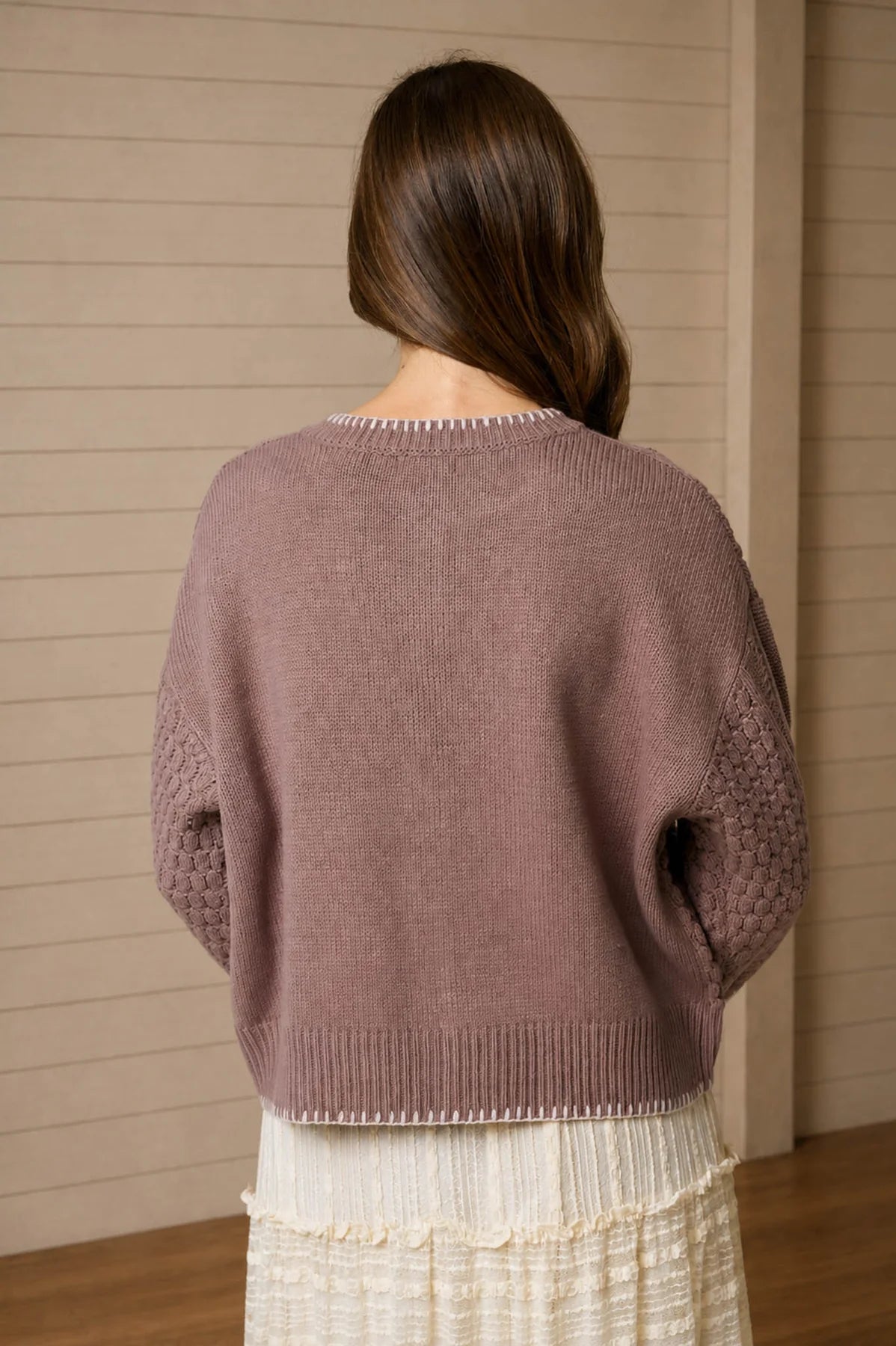 Wildflower Bloom Cable Knit Cardigan