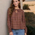 Audrey Plaid Blouse