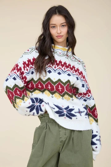 Lucy Mock Neck Sweater