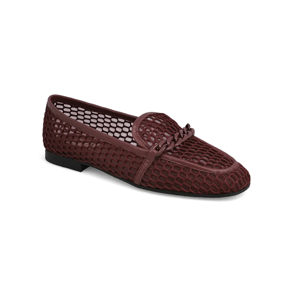 Bailee Chain Detail Loafer – Burgundy