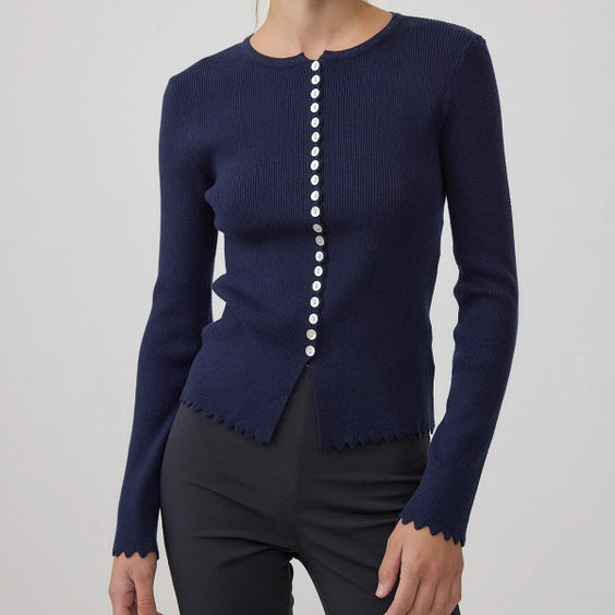 Brenda Ribbed Knit Cardigan