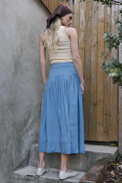 Briar Drop-Waist Midi Skirt