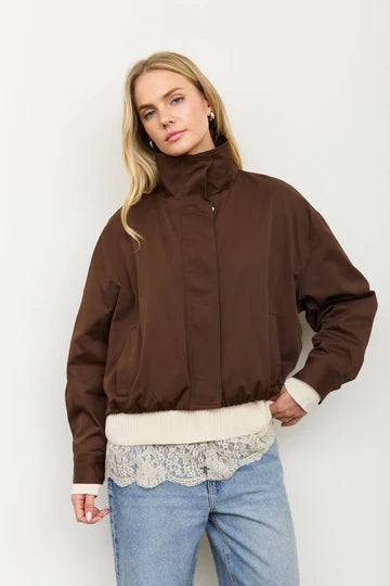 Lucille Mock Neck Jacket