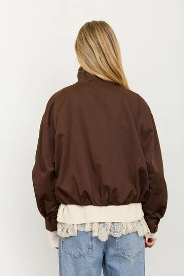 Lucille Mock Neck Jacket